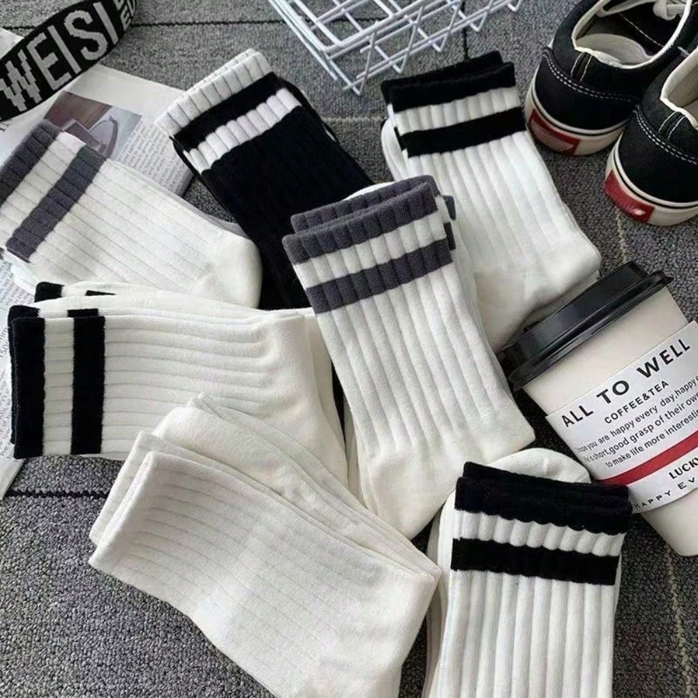 5-Pack Men's Striped Crew Sock - Cotton Crew Sock Pack reseña y precio