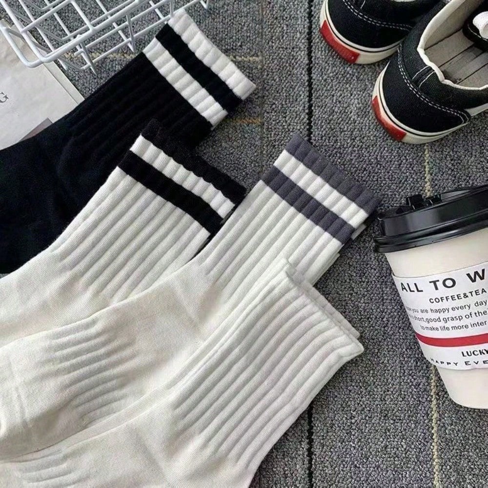 5-Pack Men's Striped Crew Sock - Cotton Crew Sock Pack reseña y precio