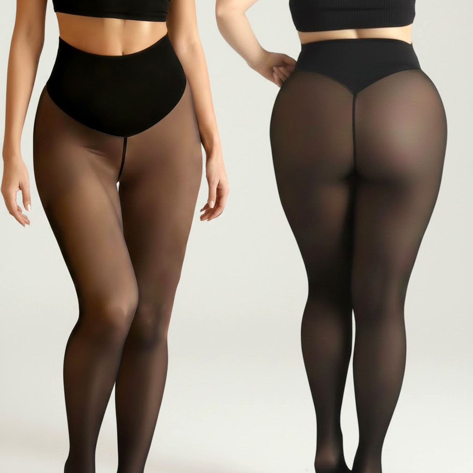 One Seam Fleece Lined Tights S - Tights Pantyhose Sheer reseña y precio