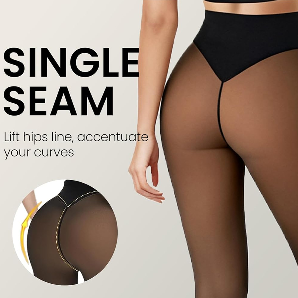 One Seam Fleece Lined Tights S - Tights Pantyhose Sheer reseña y precio