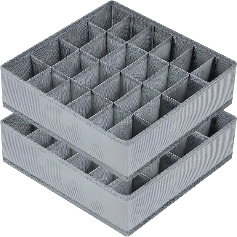 24 Grid Foldable Storage Organ - Sock Organizer Tray reseña y precio