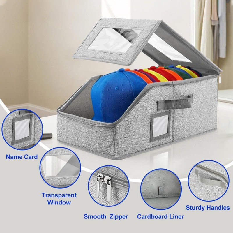 Foldable Zipper Baseball Cap S - Sock Organizer Tray reseña y precio