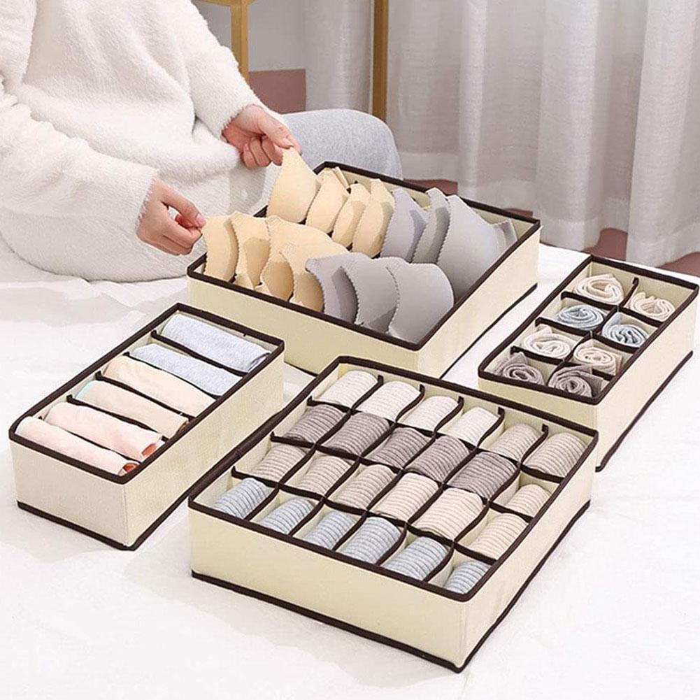 Foldable Closet Drawer Organiz - Sock Organizer Tray reseña y precio