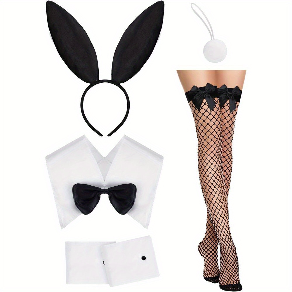 WomenCostume Set Black Bunny E - Fishnet Stocking Women reseña y precio