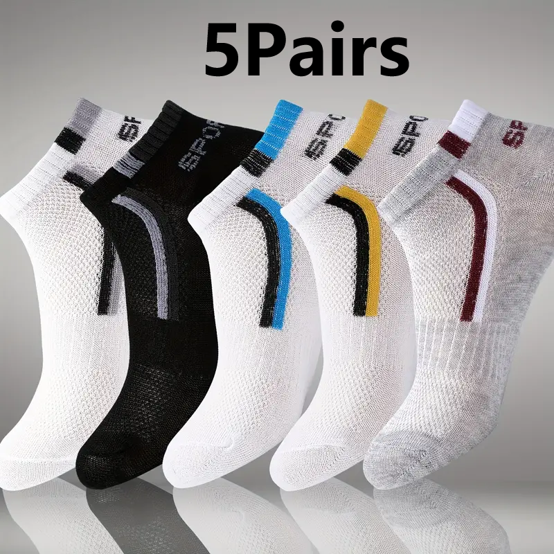 5Pair Men's Anti-Slip Ankle Bo - Ankle Sock Low Cut reseña y precio