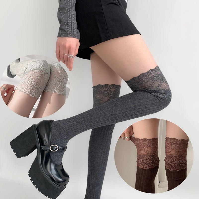 Soft Cotton Thigh High Socks,  - Boot Sock Slouchy reseña y precio