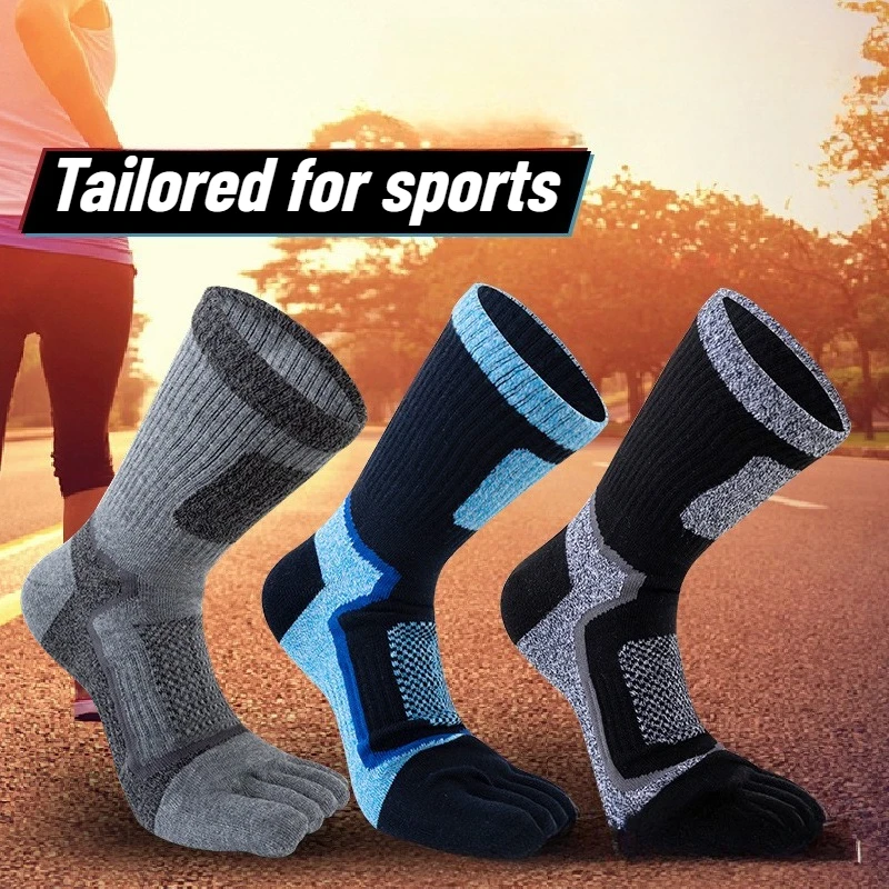 3 Pairs Men Sports Five Finger - Toe Sock Split reseña y precio