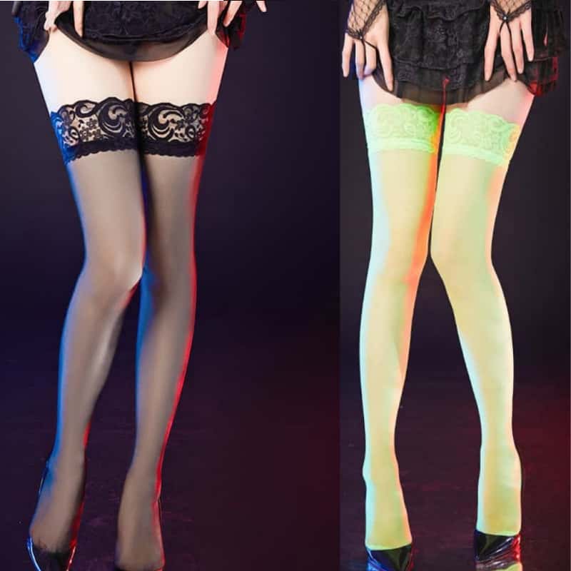 Thigh High Stripe Lace Stockin - Thigh High Sock Stay Up reseña y precio