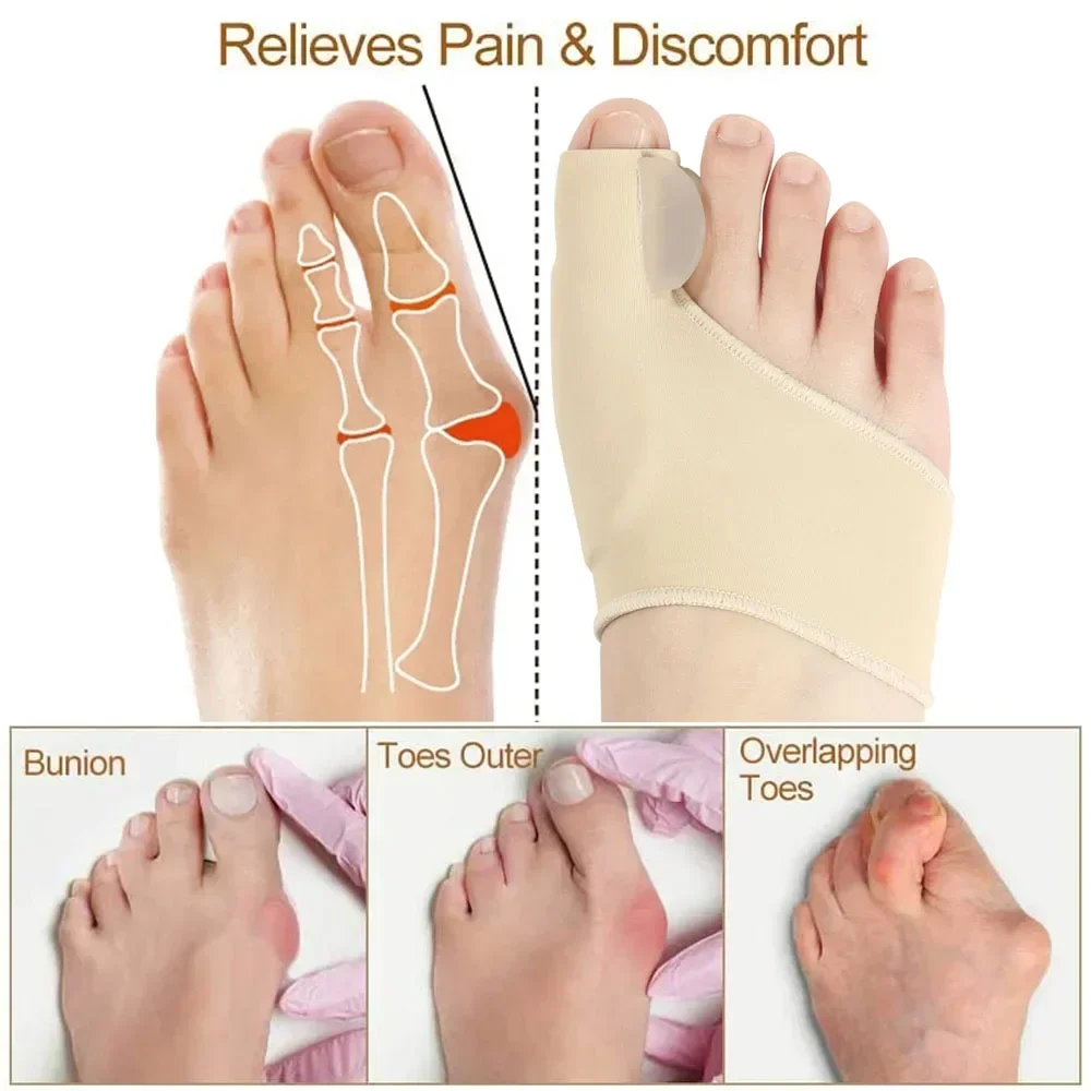 1/2Pair Toe Separator Hallux V - Ankle Brace Sock reseña y precio
