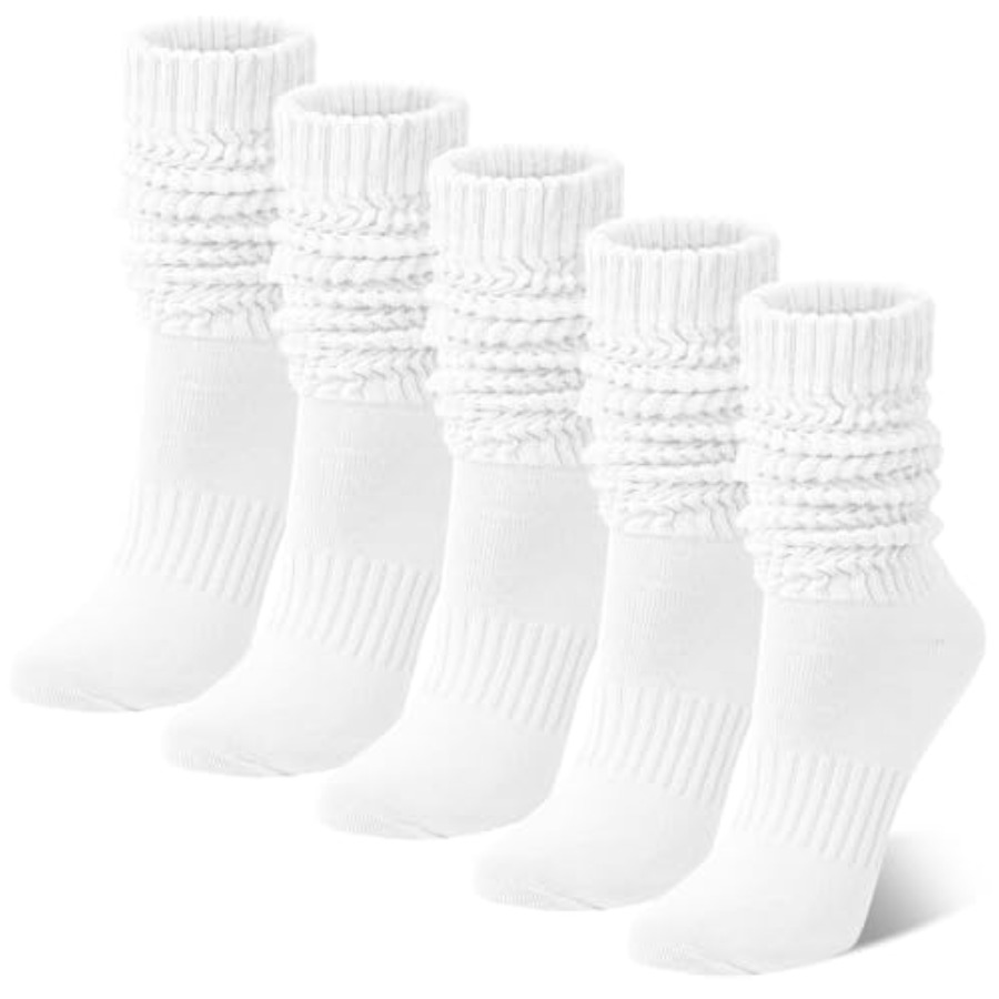 Chalier 5 Pairs Slouchy Socks  - Boot Sock Slouchy reseña y precio