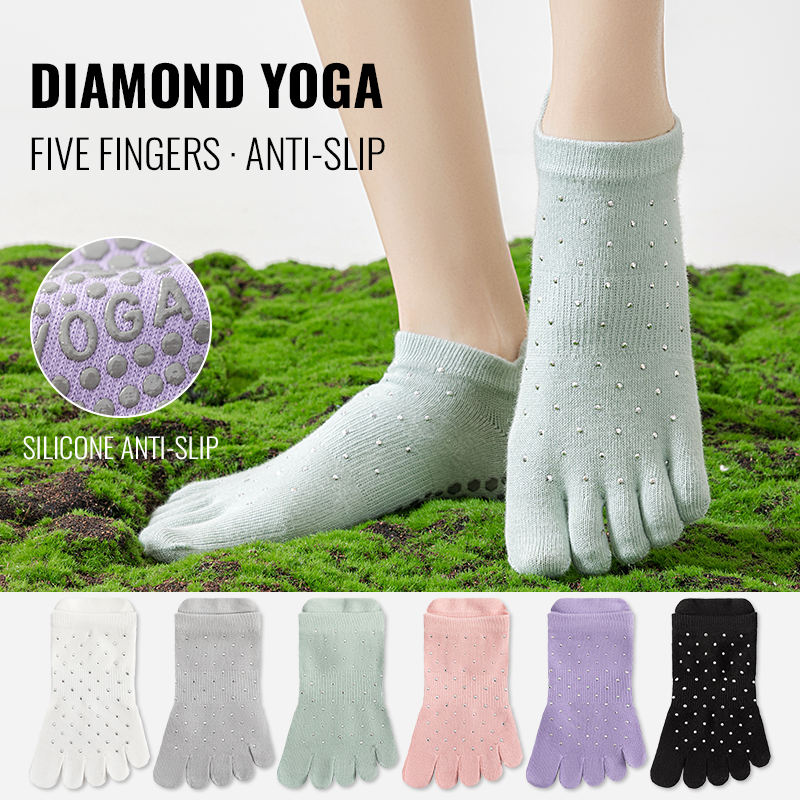 MiiOW Non-Slip Grip Pilates So - Toe Sock Split reseña y precio