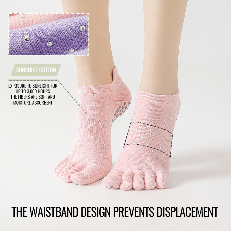 MiiOW Non-Slip Grip Pilates So - Toe Sock Split reseña y precio