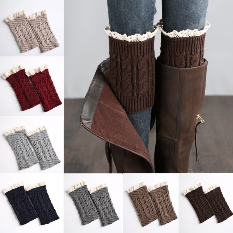 Winter Knit Solid Leg Warmers  - Thermal Sock Winter reseña y precio