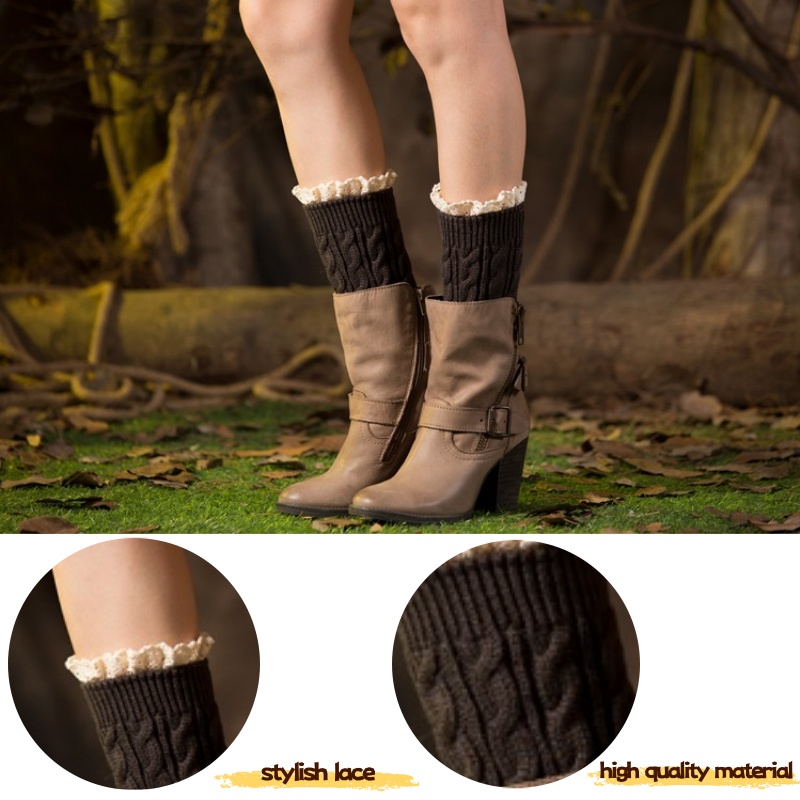 Winter Knit Solid Leg Warmers  - Thermal Sock Winter reseña y precio