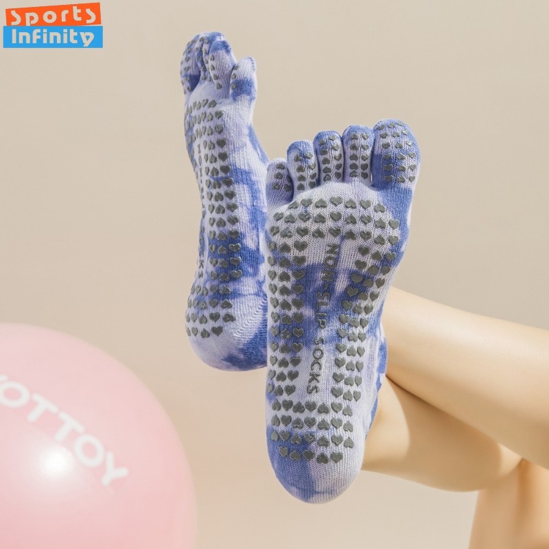 New Non Slip Tie Dye Five Fing - Toe Sock Split reseña y precio