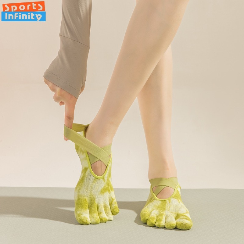 New Non Slip Tie Dye Five Fing - Toe Sock Split reseña y precio
