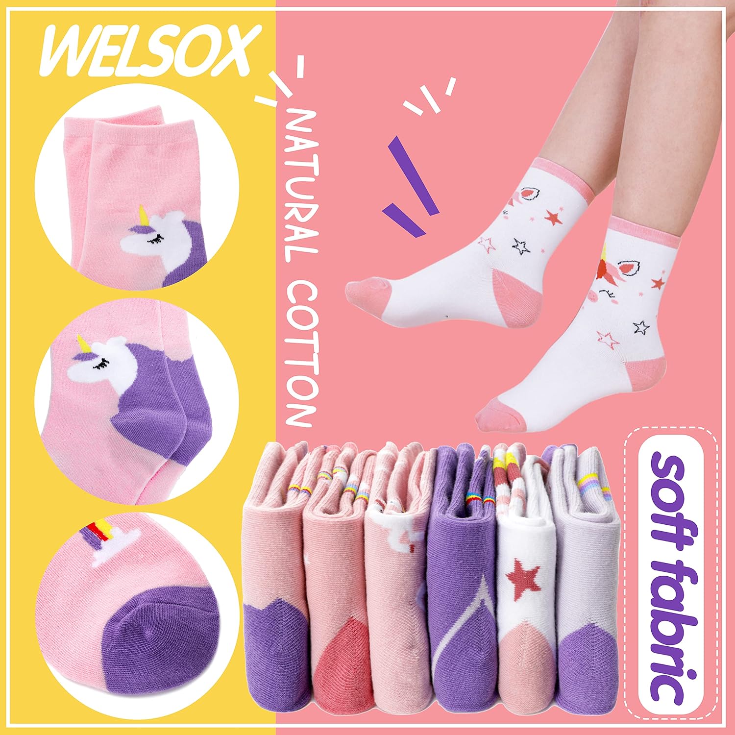 Unicorn Socks Gifts for Girls  - Silk Sock Bamboo reseña y precio