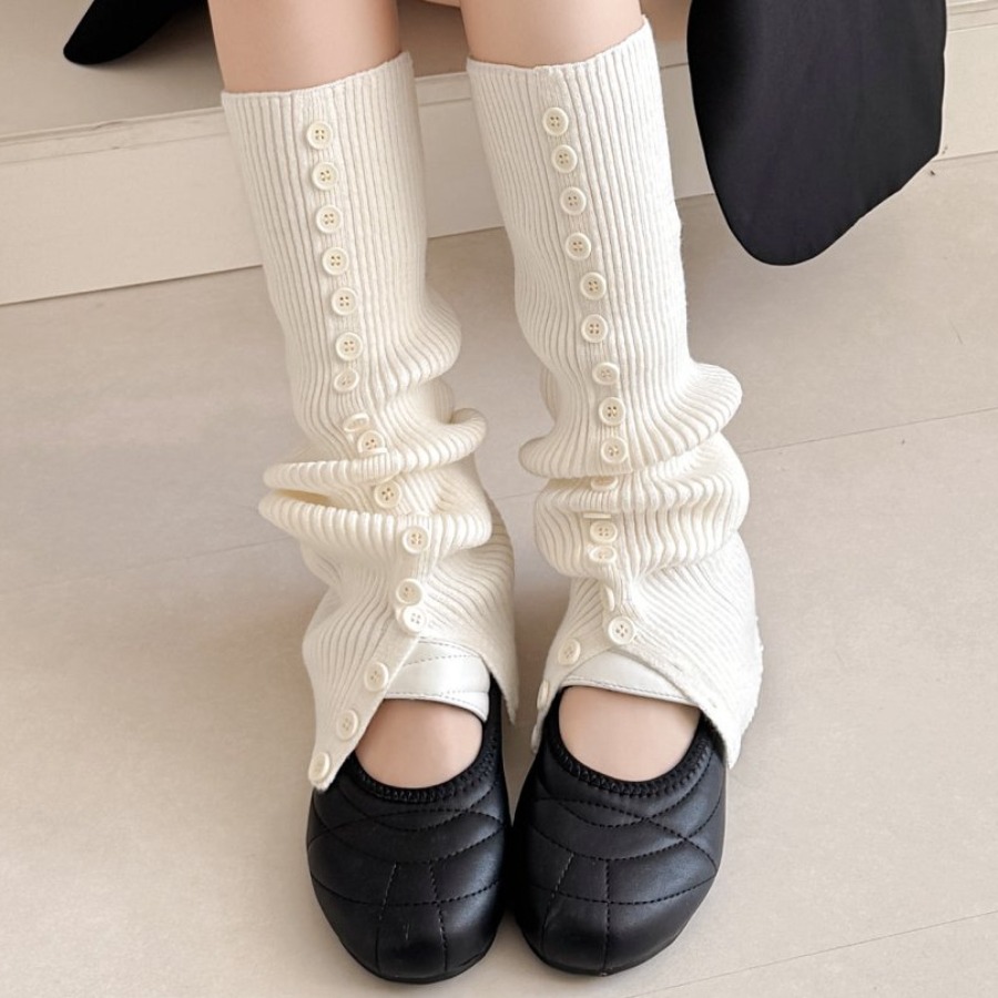 ​New Women's Button Detail Slo - Boot Sock Slouchy reseña y precio