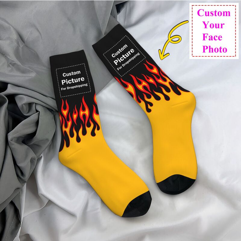 Personalized Custom Photo Logo - Dress Sock Men reseña y precio