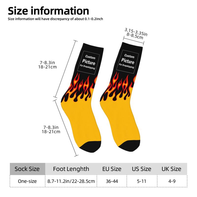 Personalized Custom Photo Logo - Dress Sock Men reseña y precio