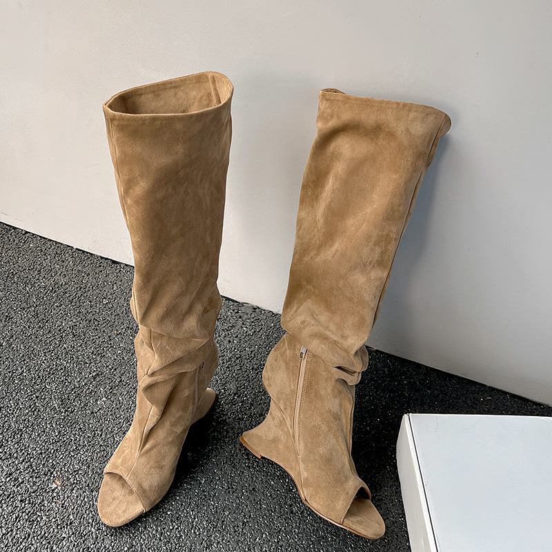 AIYKAZYSDL Strange Wedge Heel  - Boot Sock Slouchy reseña y precio