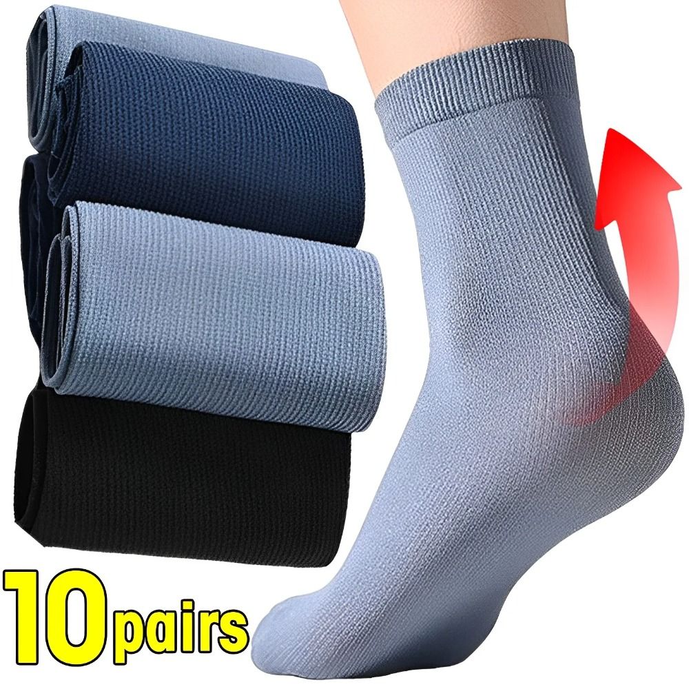 10pairs Casual Breathable Men  - Silk Sock Bamboo reseña y precio