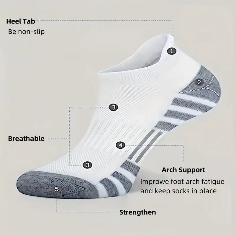 12 Pairs Men Breathable Sports - Ankle Brace Sock reseña y precio