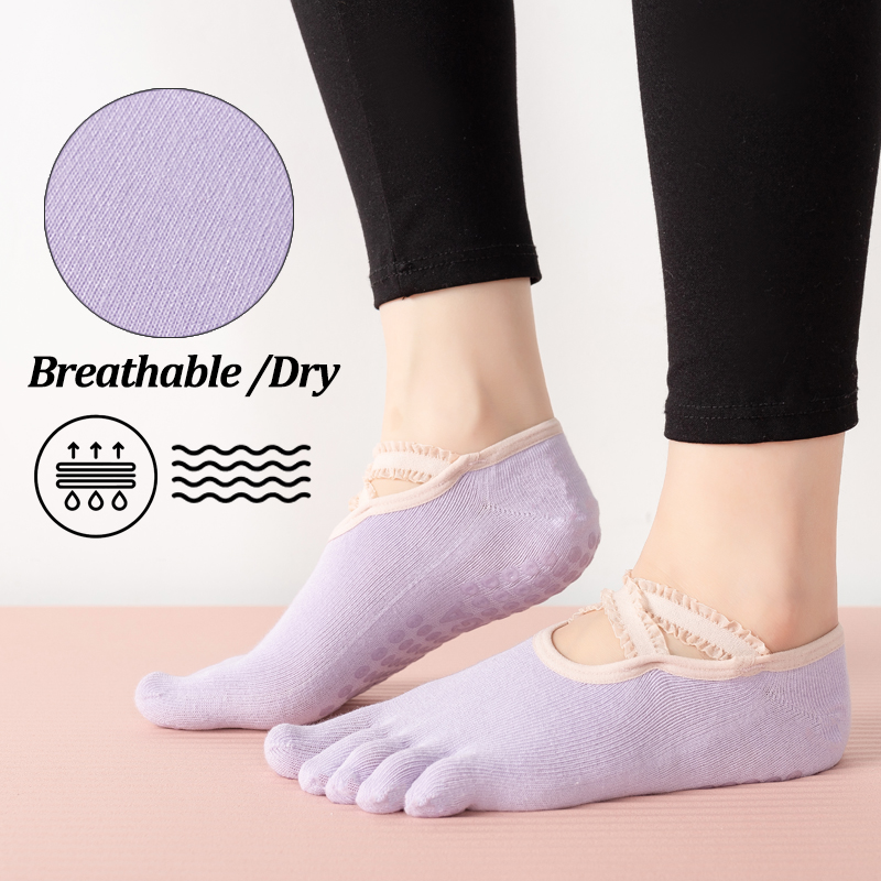 Ladies Non-Slip Pilates Socks  - No Show Sock Women reseña y precio