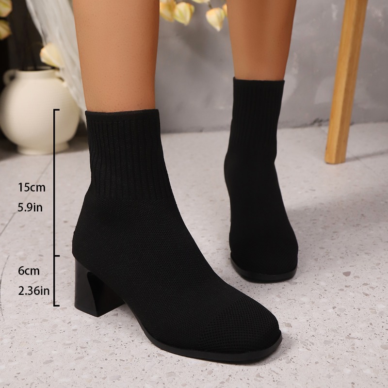 Women's Ankle Boots Knitted He - No Show Sock Women reseña y precio