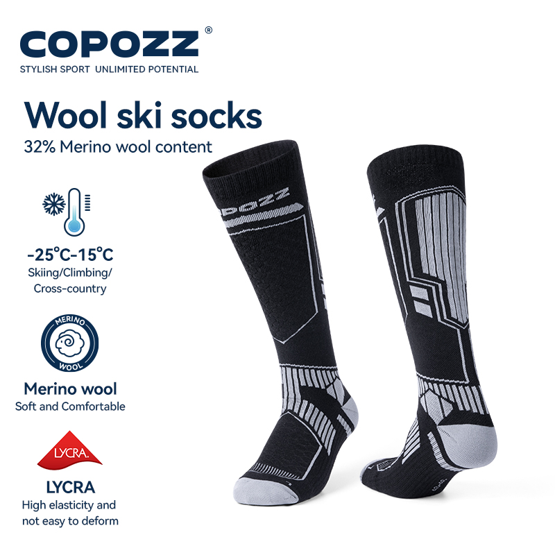 COPOZZ Merino Wool Winter Ski  - Thermal Sock Winter reseña y precio