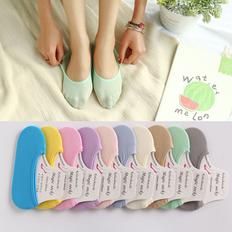 Summer Thin Colorful Girl Invi - Invisibility Sock Loafer reseña y precio