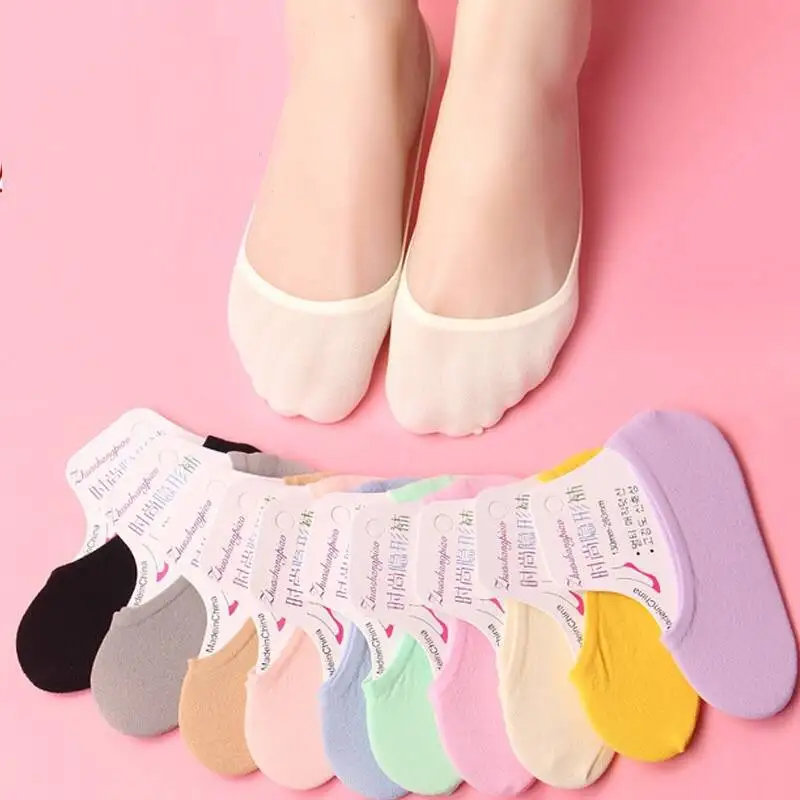 Summer Thin Colorful Girl Invi - Invisibility Sock Loafer reseña y precio