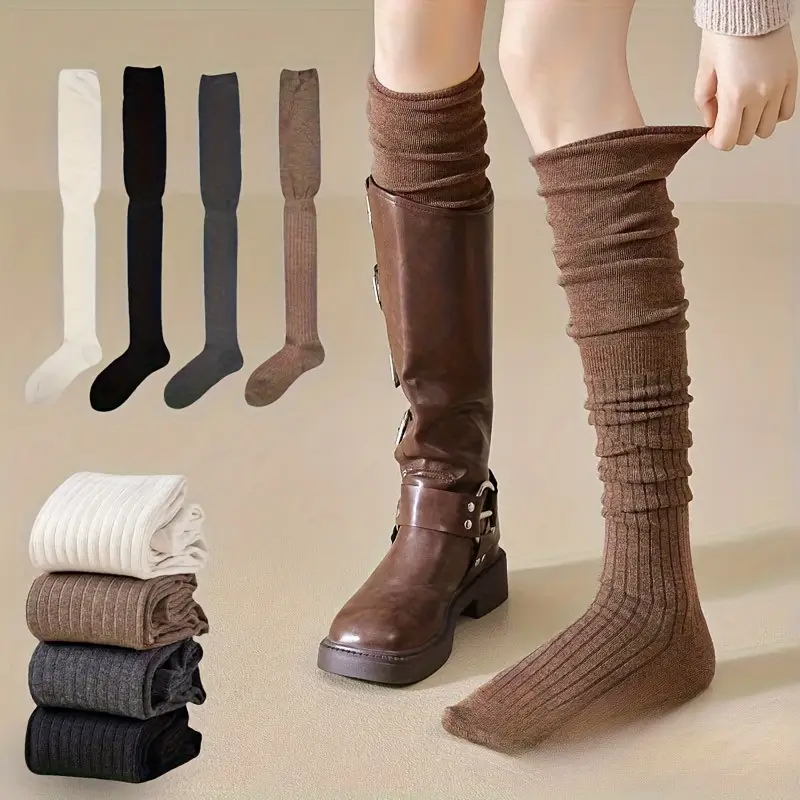1-10Pairs Women’s Over-the-Kne - Boot Sock Slouchy reseña y precio