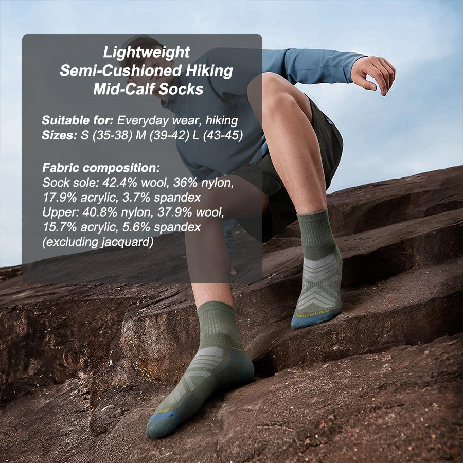 Naturehike Sport Socks Man Soc - Wool Hiking Sock reseña y precio