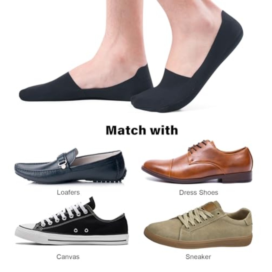 No Show Socks Men Nylon Non Sl - Invisibility Sock Loafer reseña y precio