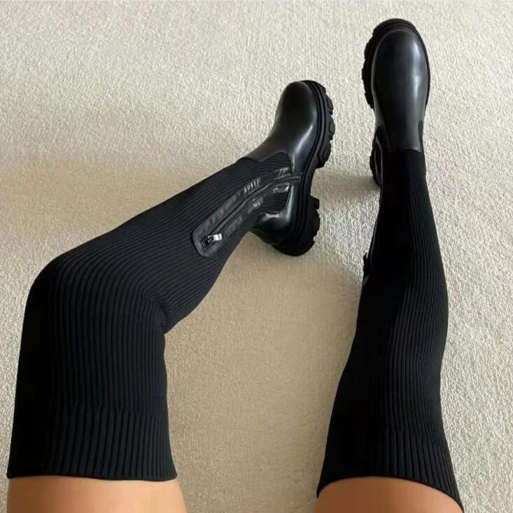 Women's Over The Knee Boots St - Knee High Sock Women reseña y precio