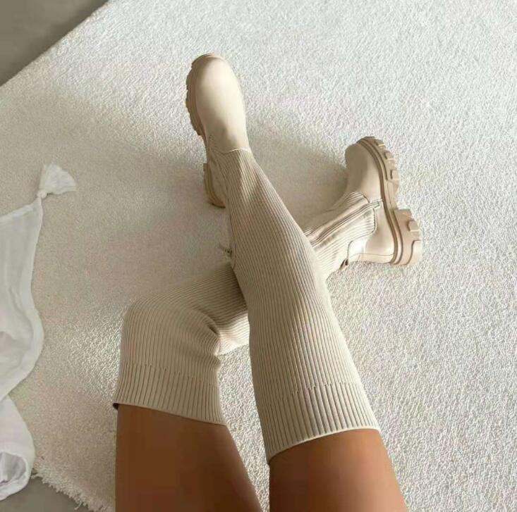 Women's Over The Knee Boots St - Knee High Sock Women reseña y precio