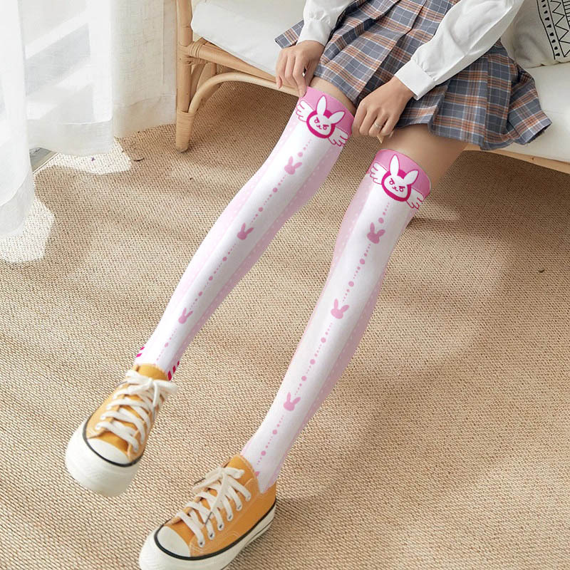 Game OW D.Va Cartoon Printed K - Silk Sock Bamboo reseña y precio