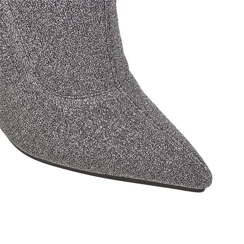 Plus Size Stretch Leopard Over - Knee High Sock Women reseña y precio