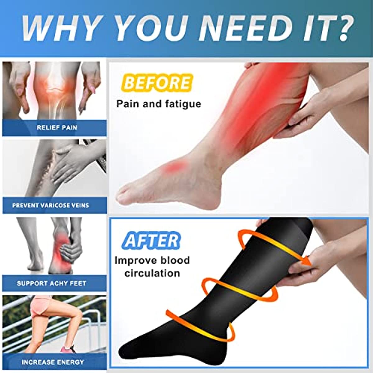 7 Pair Compression Socks Women - Compression Sock Medical reseña y precio