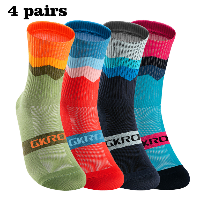 GKRQ 4 Pairs Bike Socks Men Nu - Compression Sock Medical reseña y precio