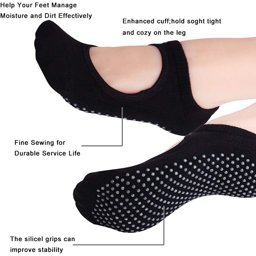 Backless Non-slip Fitness Pila - Grip Sock Yoga reseña y precio