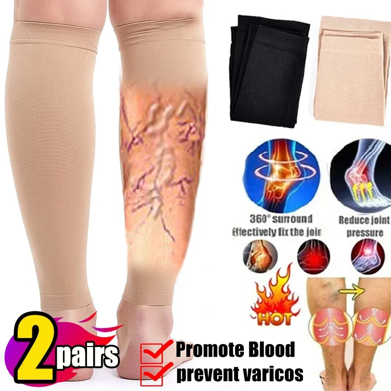 1/2Pairs Varicose Vein Medical - Compression Sleeve Calf reseña y precio