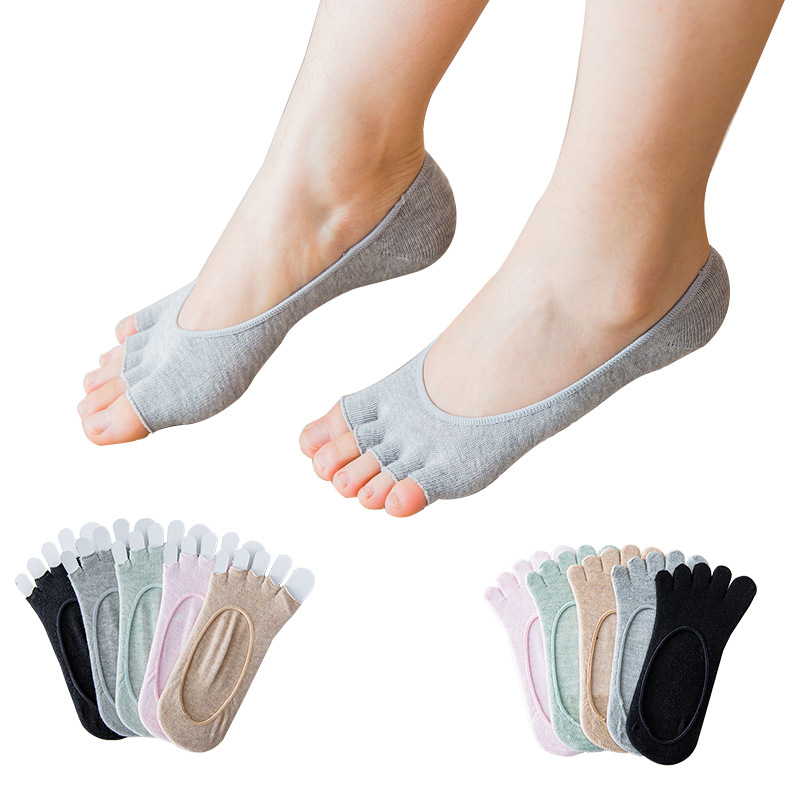 Ladies Open Toe Invisible Five - Invisibility Sock Loafer reseña y precio