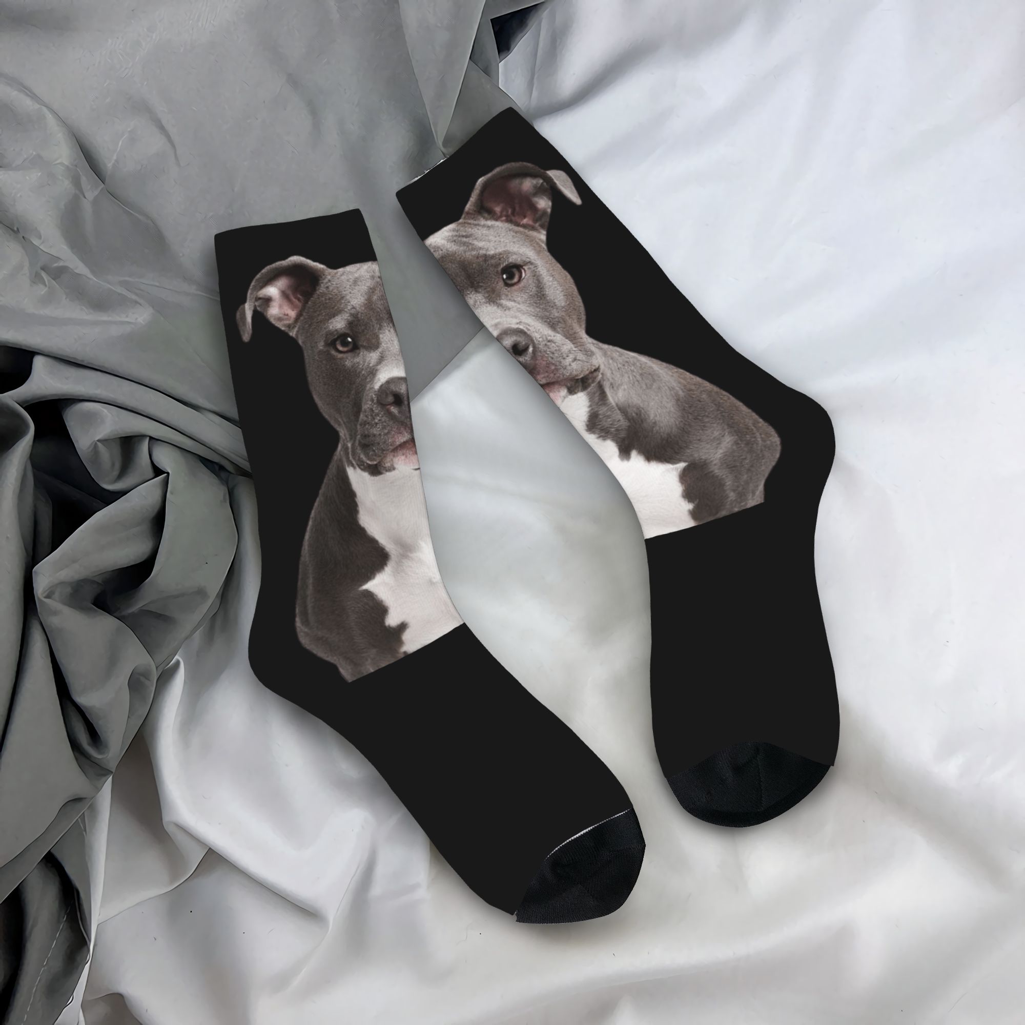 Custom Cool Mens American Pit  - Dress Sock Men reseña y precio