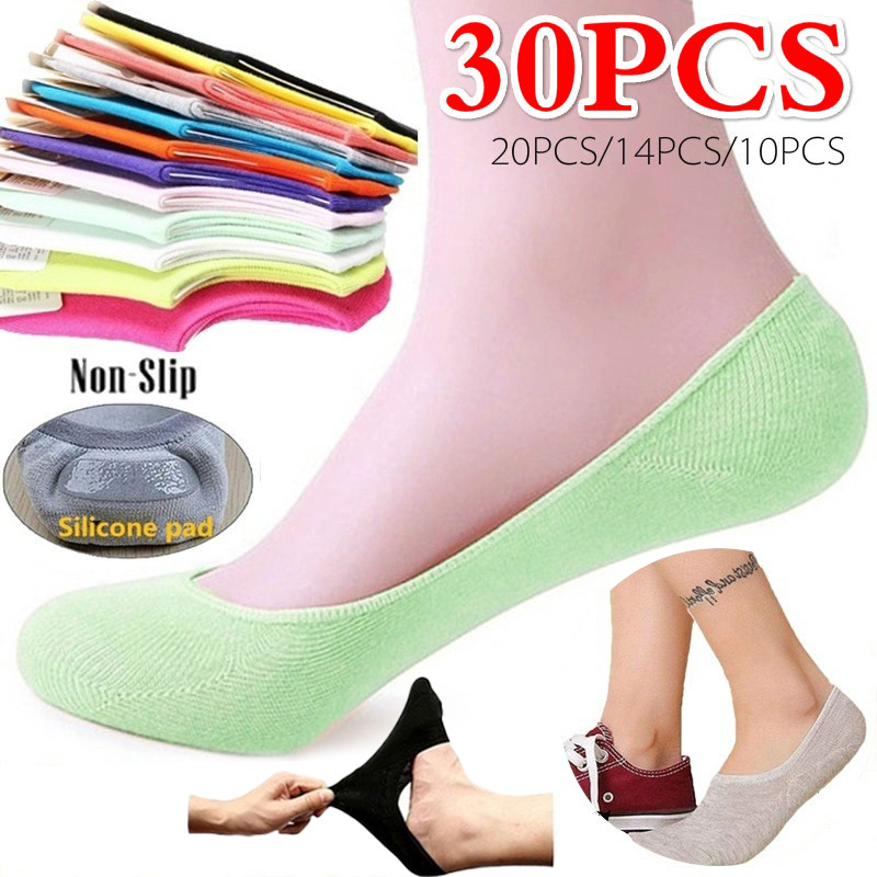 5 Pairs 10PCS Women Socks Nons - Invisibility Sock Loafer reseña y precio