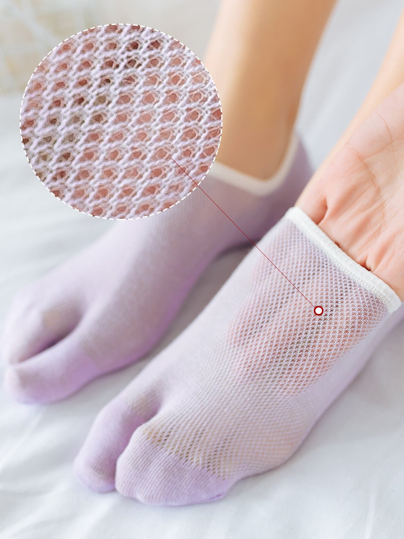 3 Pairs Women's Split-Toe Sock - Toe Sock Split reseña y precio