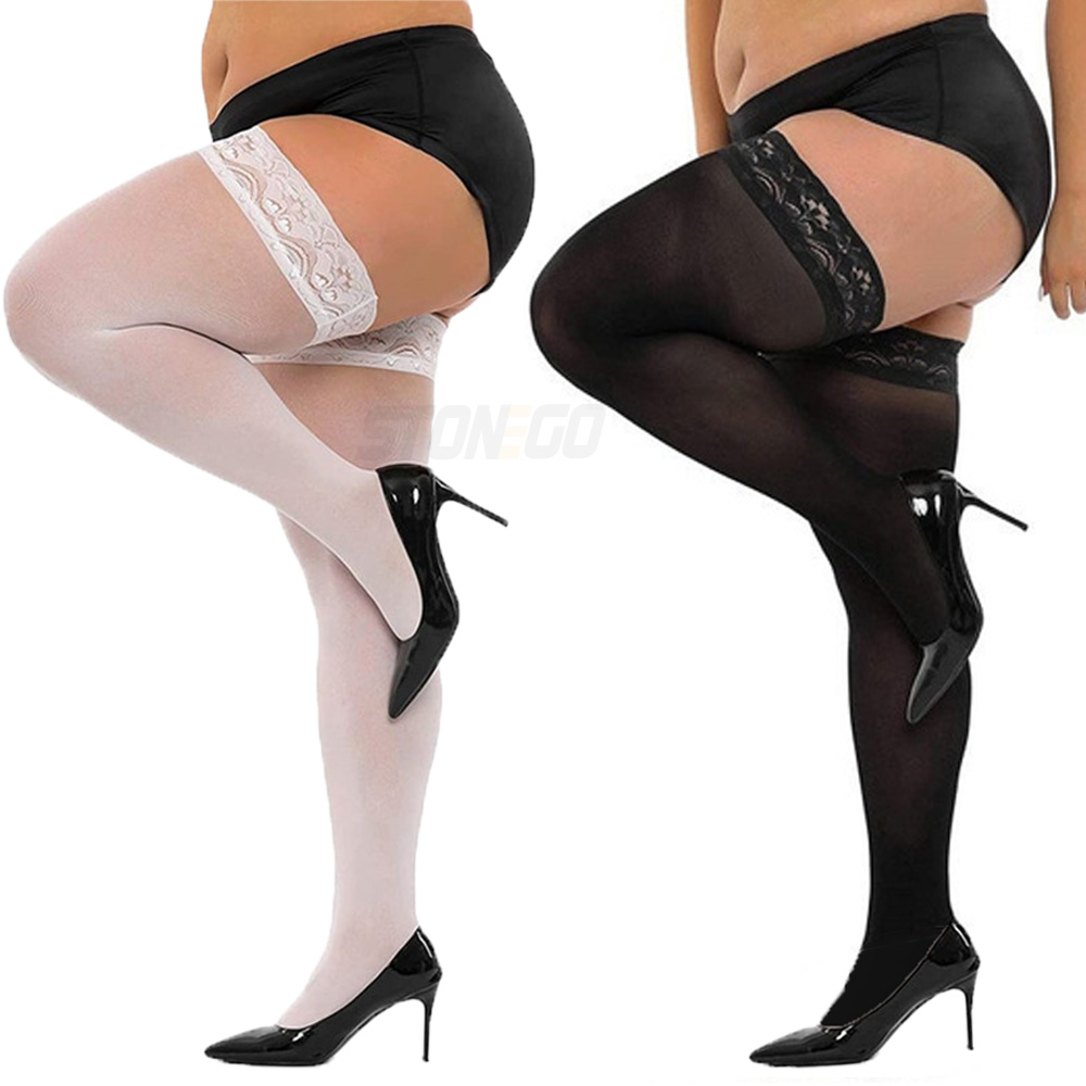 Plus Big Size Woman's Ultra-th - Thigh High Sock Stay Up reseña y precio