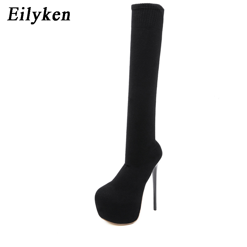 Eilyken Fashion Platform Stret - Knee High Sock Women reseña y precio