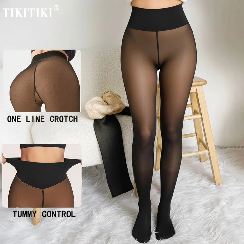 One Seam Fleece Lined Tights W - Tights Pantyhose Sheer reseña y precio